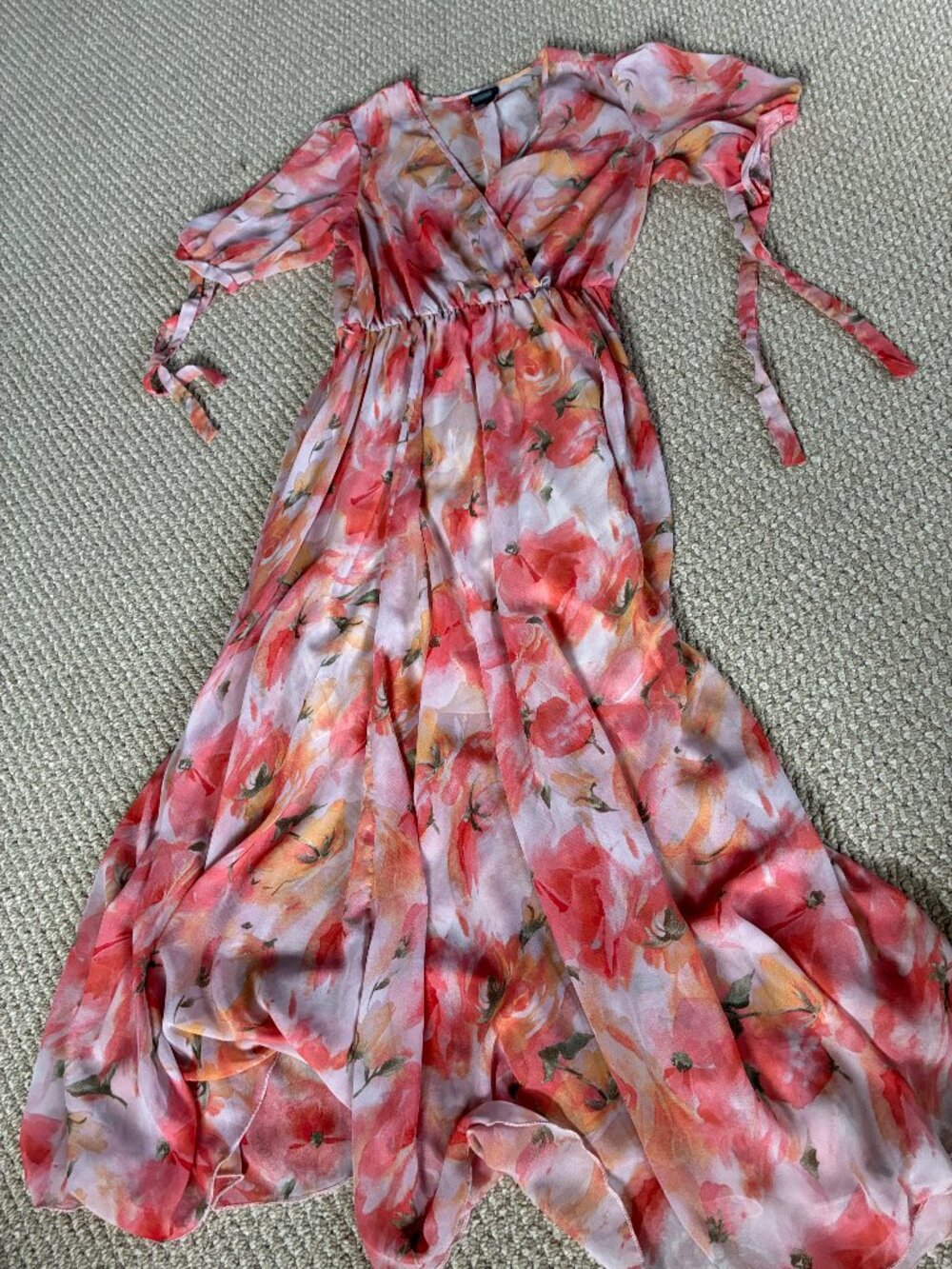Kate and Lily Floral Maxi Dress Sunset on the Beach Size 6